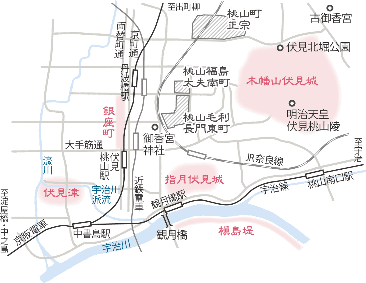 伏見城と城下町