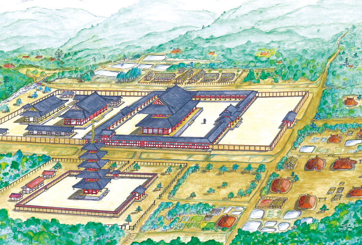 北白川廃寺 梶川敏夫 作画