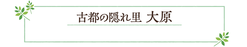 古都の隠れ里 大原