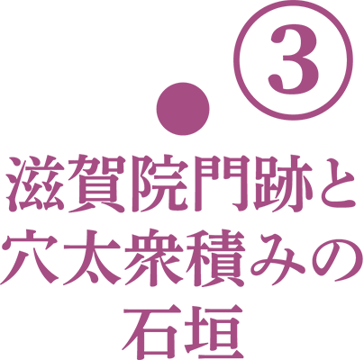 滋賀院門跡と穴太衆積みの石垣