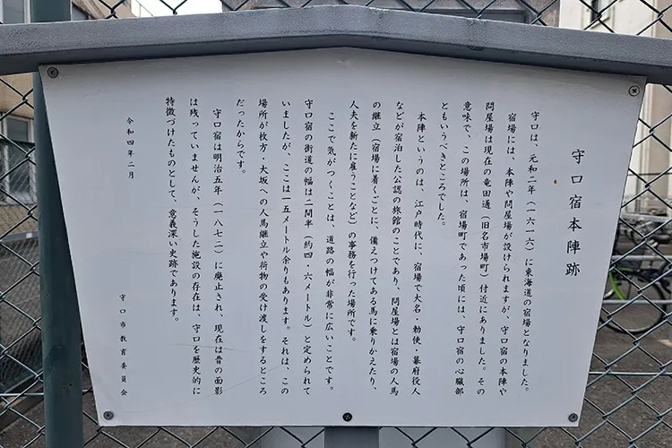 守口宿本陣跡