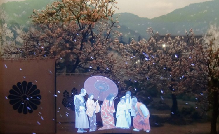 秀吉の生涯をたどる「からくり太閤記」のワンシーン