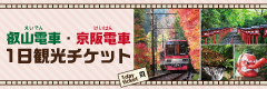 叡山電車・京阪電車 １日観光チケット