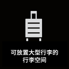 可放置大型行李的行李空间