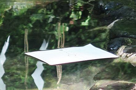 Water divination at Kifune-jinja Shrine