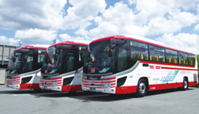 The sightseeing bus loading area