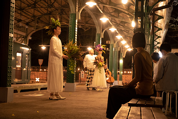 Chartered ride on the Eizan Electric Railway + Artist performance