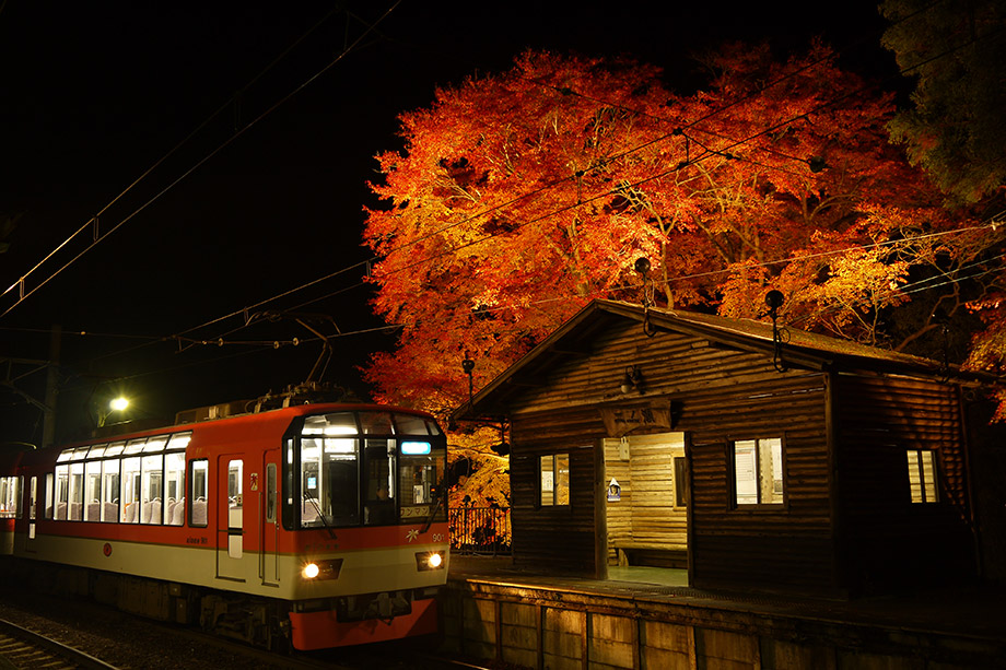 叡山電車紅葉隧道