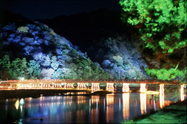 京都、嵐山花燈路