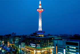 Fun at Kyoto Tower Day and Night