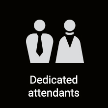Dedicated English-speaking attendants