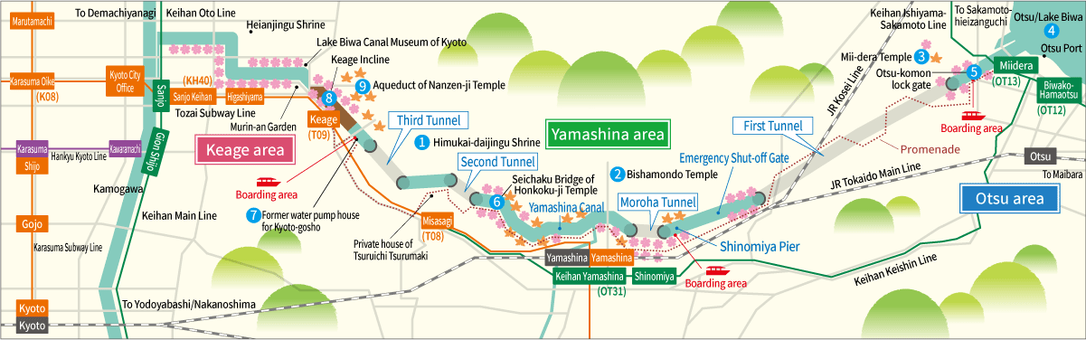 Lake Biwa Canal Map