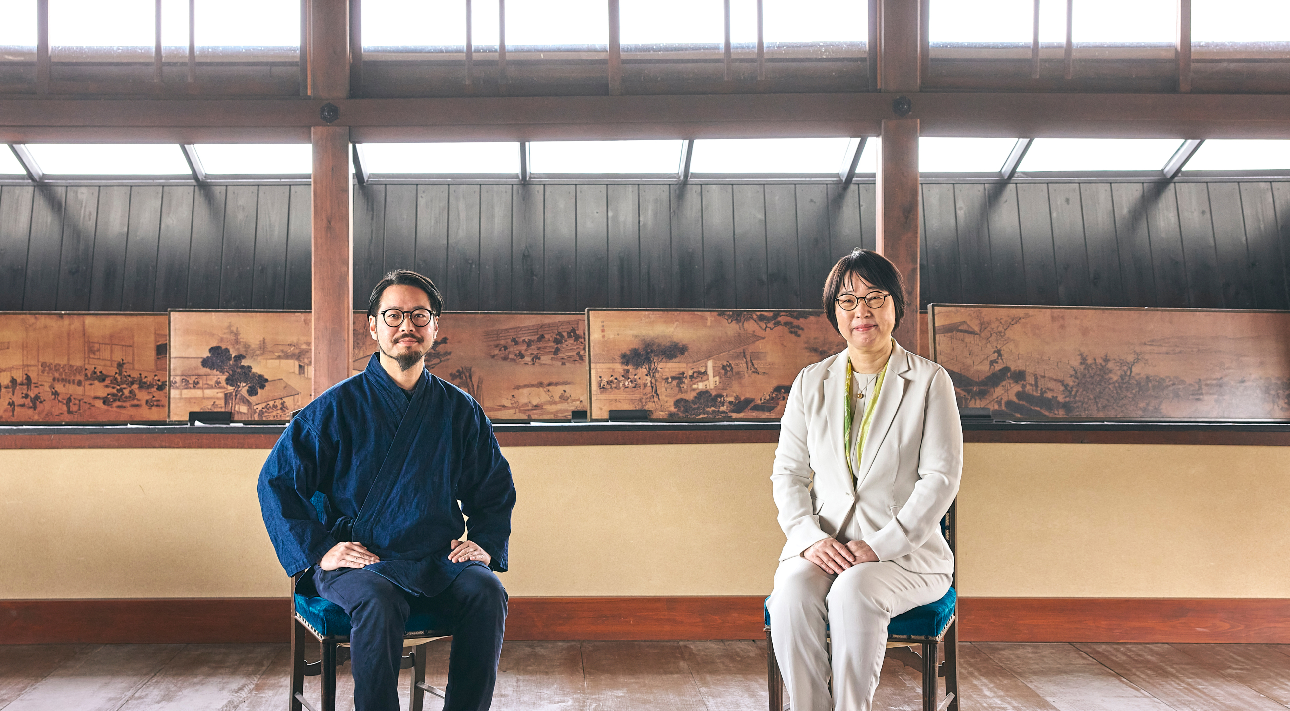 1928（昭和3）年築造、近代和風建築の京都府茶業会館にて対談