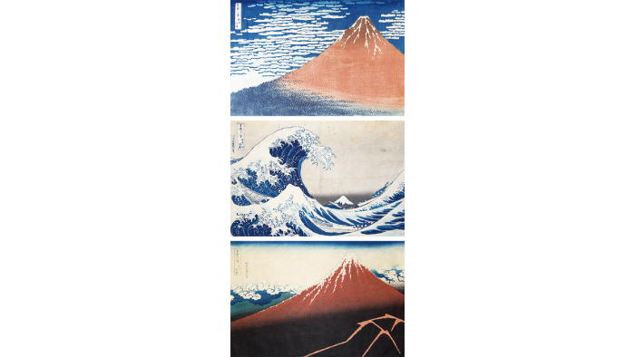 葛飾北斎 冨嶽三十六景シリーズより 大阪浮世絵美術館所蔵