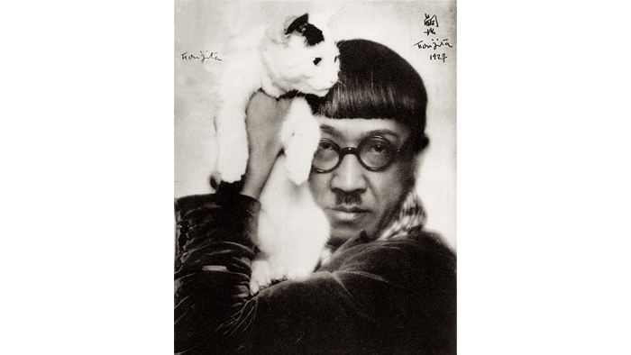 藤田と猫（ドラ・カルマスによる） （1927年） Foujita avec son chat, 1927, photographie de Dora Kallmus, courtesy Sylvie Buisson, 2026