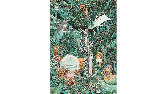 「妖怪たちの棲む森」 1978年 Ⓒ水木プロダクション