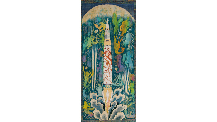 山鹿清華「月・星座・ロケット」 1958年 京都市美術館蔵
